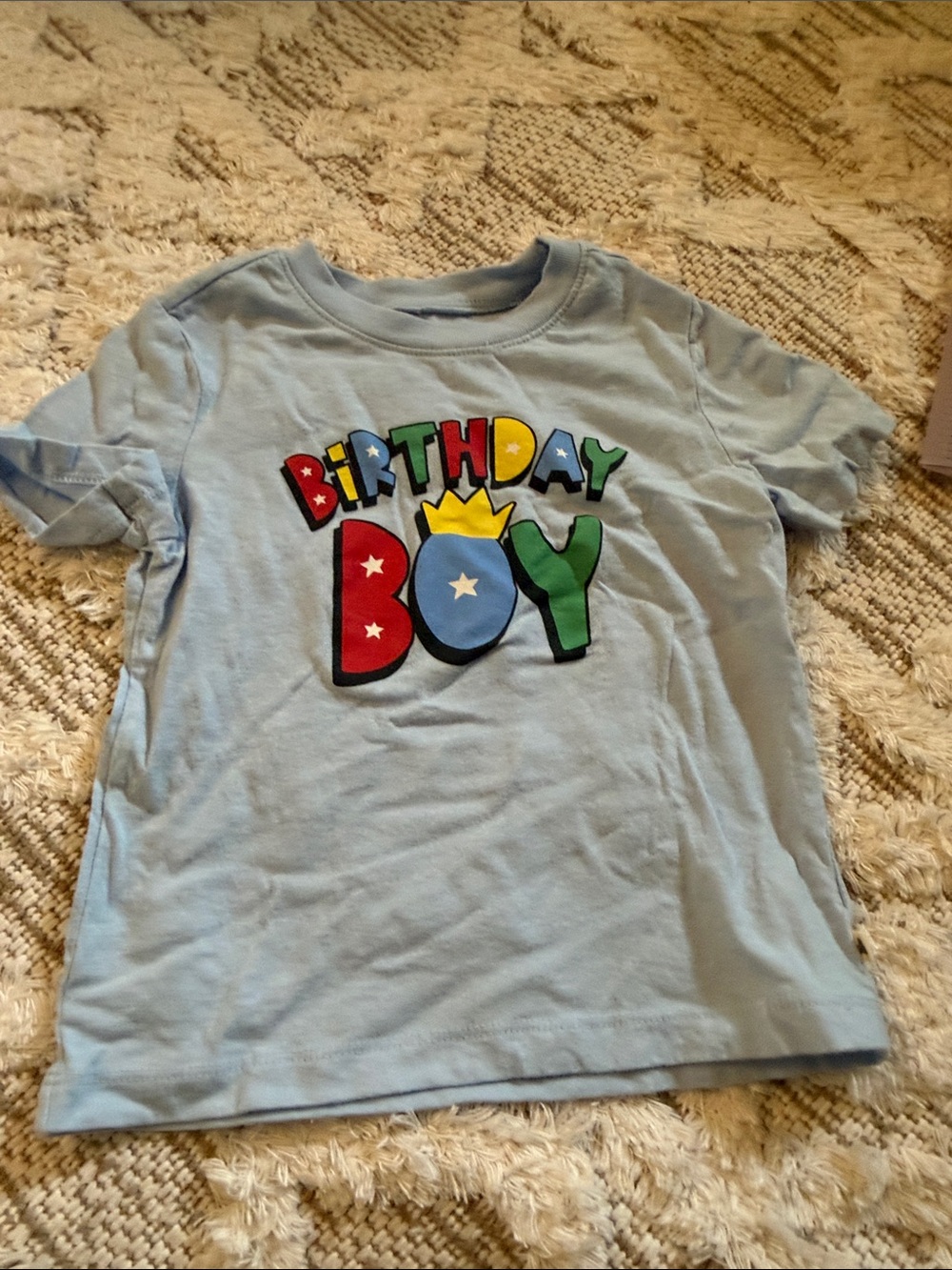 GAP Light Blue "Birthday Boy" Short Sleeve Tee